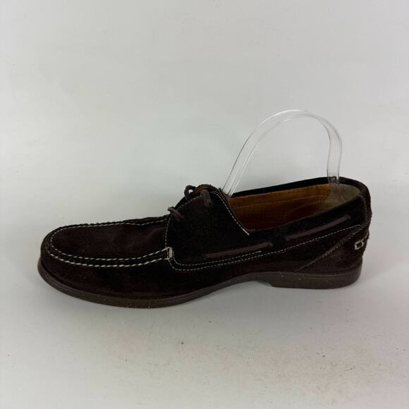 Cole Haan Dominick Boat shoes Men\'s 10 Dark Brown Suede Lace-Up Low Top Classic main image 9
